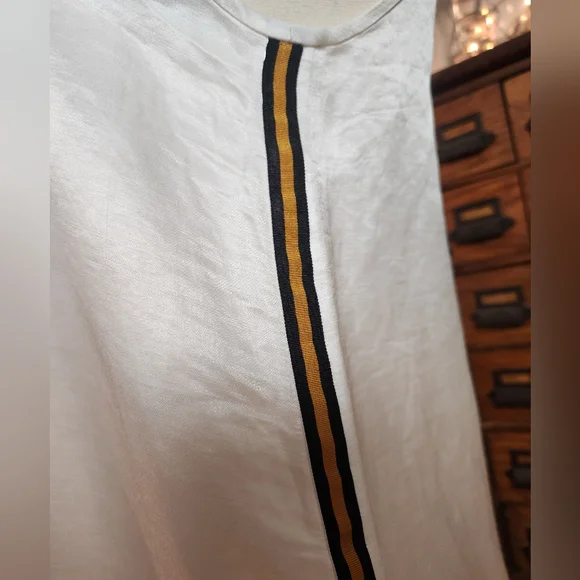 NWT Cynthia Rowley Silk/linen Blend Tulum Maxi With Ribbon Trim Size XS - Picture 5 of 10